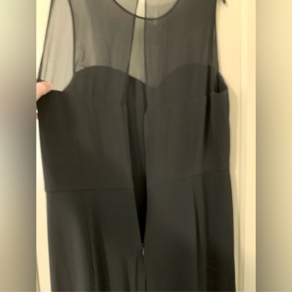 ANTONIO MELANI Illusion Neckline Overlay Jumpsuit Size 14 - Picture 8 of 15